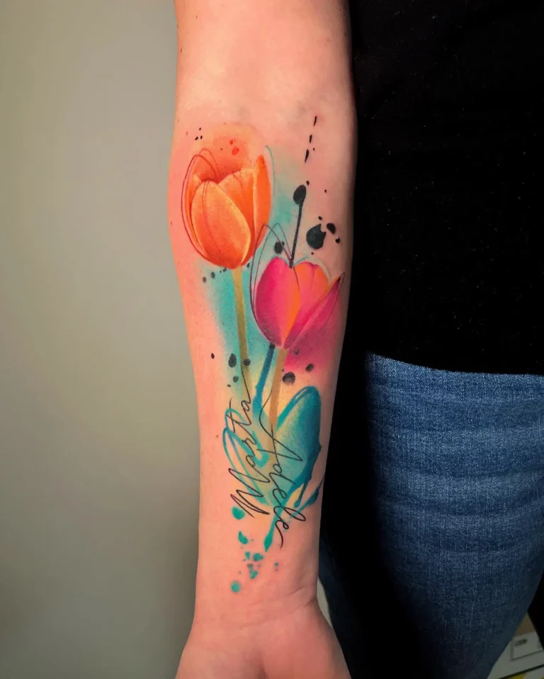 Tulips Tattoo Designs That Will Blossom on Your Skin