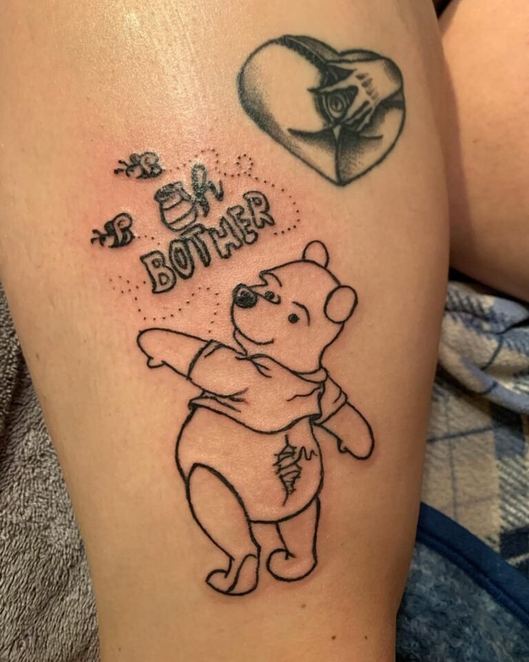 Enchanting Pooh Bear Tattoo Designs It Will Melt Your Heart