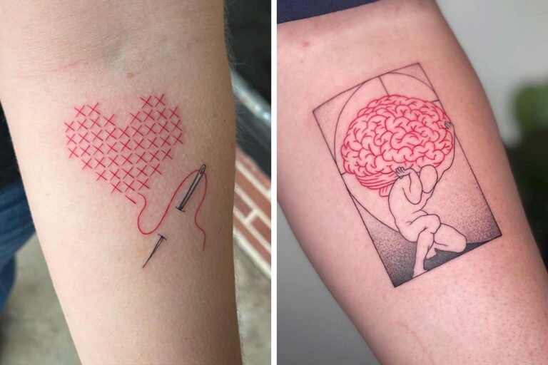Red Lining Tattoo: Bold Designs That Command Attention